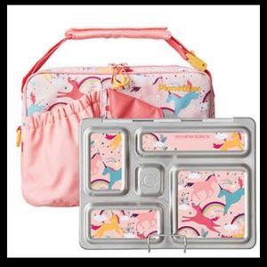 “BUNDLE LISTING” 3 sets  NIB PlanetBox Stainless Lunch Box Kit - Pink Unicorn